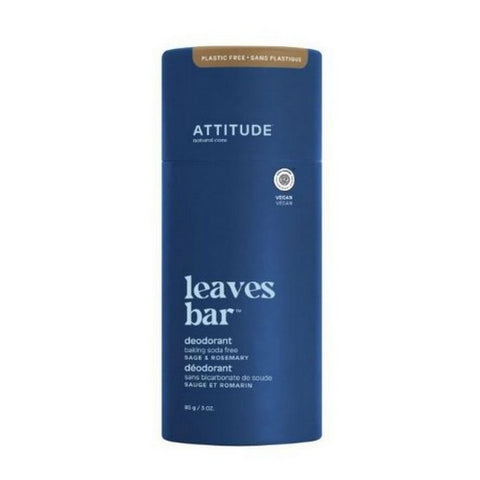 Leaves Bar Men Deodorant Sage And Rosemary 3 Oz by Attitude