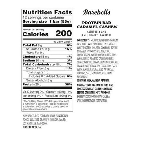 Pure Protein, Protein Bar Caramel Cashew, 12 Count Pure Protein