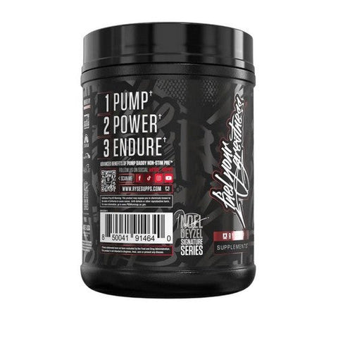 Ryse Supplements, Pump Daddy V2 Non Stim Pre-Workout Blue Raspberry, 650 Grams