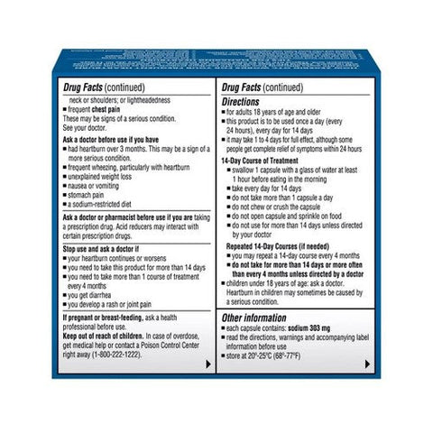 Zegerid Otc, Zegerid Otc Acid Reducer Capsules, 14 Count Zegerid Otc