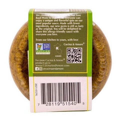 Cucina & Amore, Pesto Basil Vegan And Nut Free, 7.9 Oz (Case Of 6)