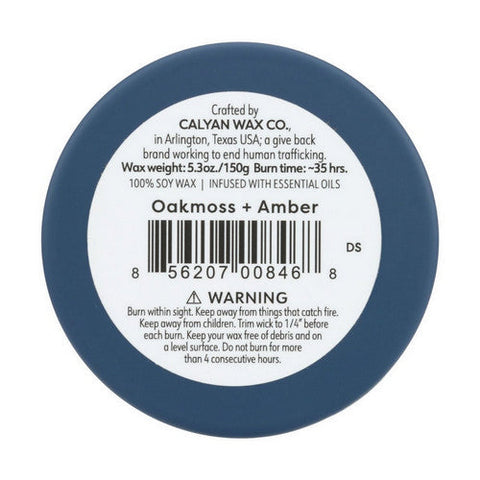 Calyan Wax Co, Oakmoss Amber Soy Candle, 5.3 Oz (Case Of 6) Calyan Wax Co