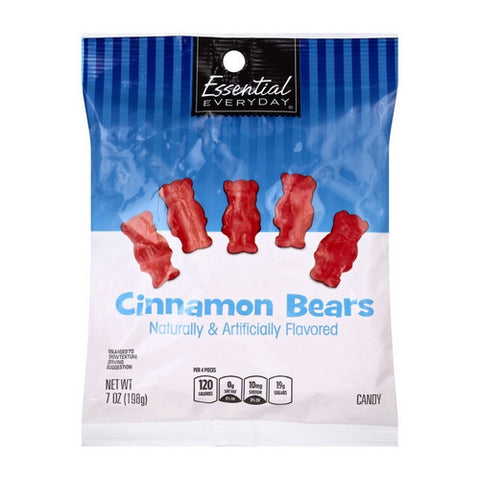 Cinnamon Bears Candy 7 Oz (Case Of 12) by Essential Everyday