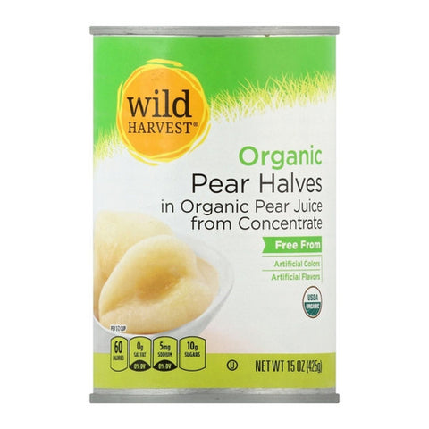 Organic Pear Halves 15 Oz (Case Of 12) by Wild Harvest