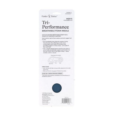 Foster And Thrive, Tri Performance Insert Men, 1 Count Foster And Thrive