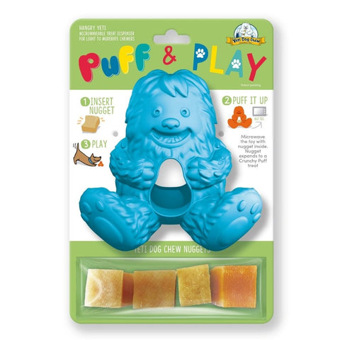 Yeti Pet Products, Puff And Play Blue Dog Toy, 1 Piece
