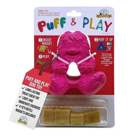Yeti Pet Products, Puff And Play Pink Dog Toy, 1 Piece