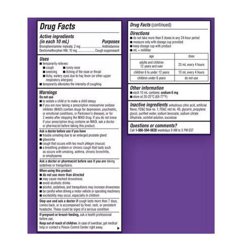 Dimetapp, Children's Cold And Cough Liquid Grape, 4 Oz Dimetapp