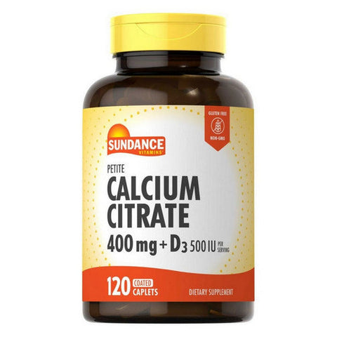 Calcium Citrate Plus D3 Coated Caplets Petite 120 Caps by Sundance