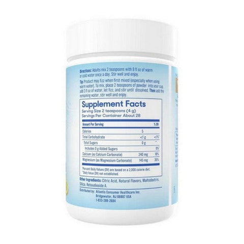 Slow Magnesium, Muscle + Heart Drink Mix Powder Raspberry Lemon, 4 Oz Slow Magnesium