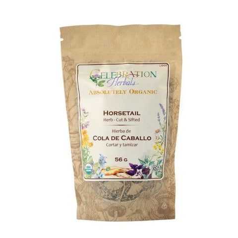 Celebration Herbals, Organic Horsetail Shavegrass Herb Cut And Shifted, 56 Grams Celebration Herbals
