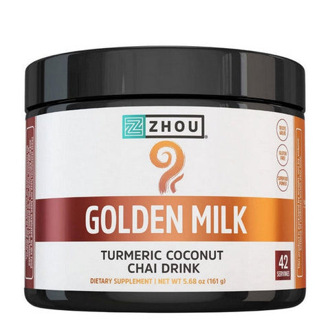 Zhou Nutrition, Golden Milk Turmeric Coconut Chai Drink, 5.68 Oz