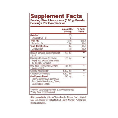 Zhou Nutrition, Golden Milk Turmeric Coconut Chai Drink, 5.68 Oz