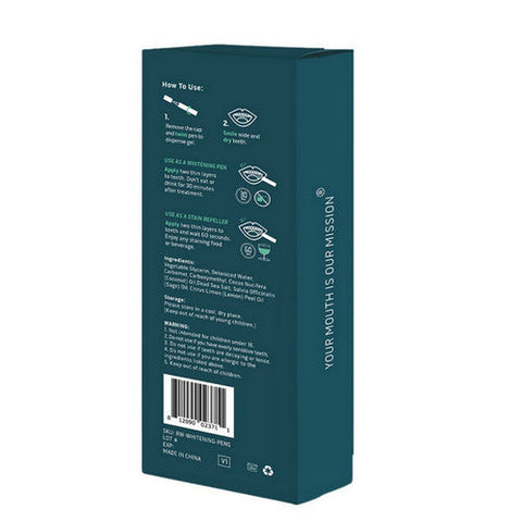 Primal Life Organics, Real White Teeth Whitening Pens, 3 Pack