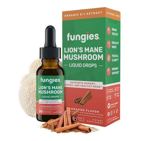 Fungies, Lions Mane Mushroom Tincture Cinnamon, 30 Ml