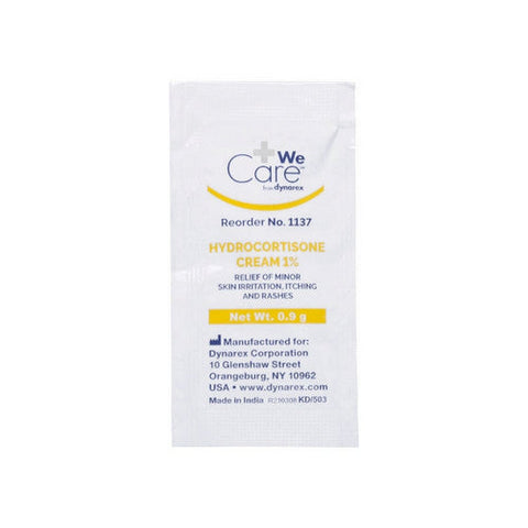 Dynarex, Hydrocortisone Cream 1%, 144 Packets