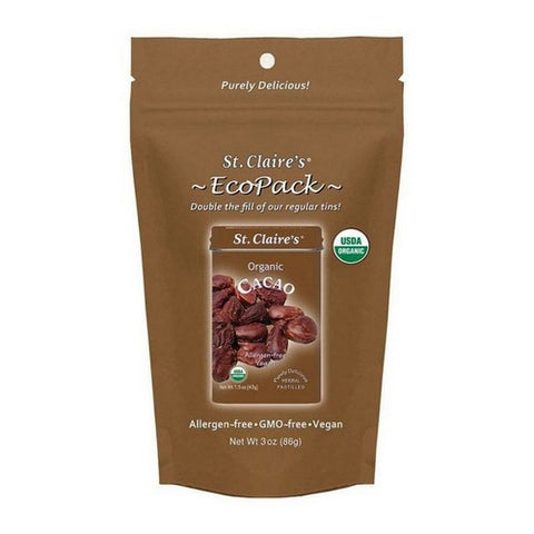 Cacao Herbal Pastilles Eco Pack 3 Oz by St.Claires Organics