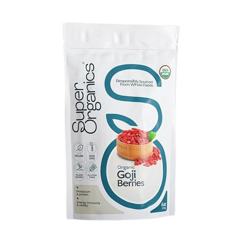 Sun Dried Goji Berries 6 Oz by Super Organics
