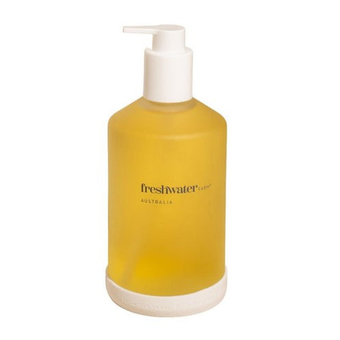 Hand Wash Glass Bottle Lemon Myrtle Oil Plus Manuka Honey 16.9 Oz by Freshwater Farm