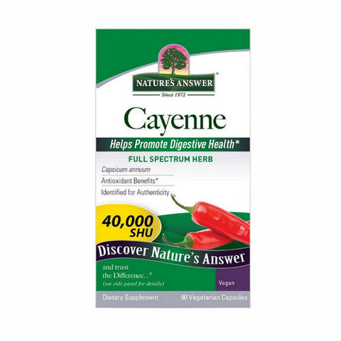 Nature's Answer, Cayenne, 40,000 Mg, 90 Veg Caps Nature's Answer