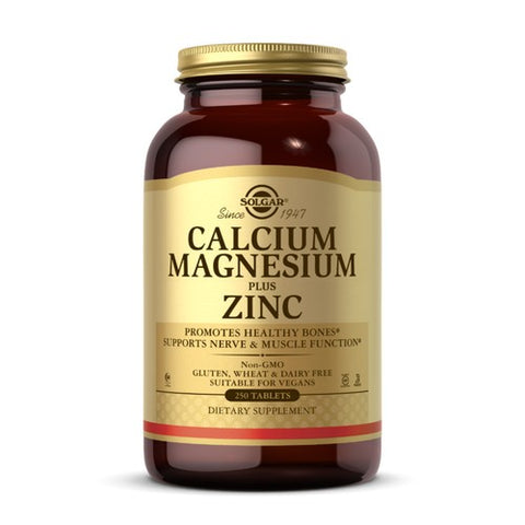 Solgar, Calcium Magnesium Plus Zinc, 250 Tabs