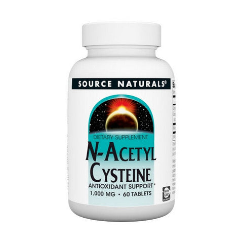 Source Naturals, N-Acetyl Cysteine, 1000 MG, 60 Tabs Source Naturals