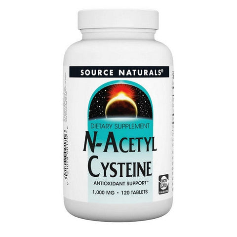 Source Naturals, N-Acetyl Cysteine, 1000 MG, 120 Tabs Source Naturals