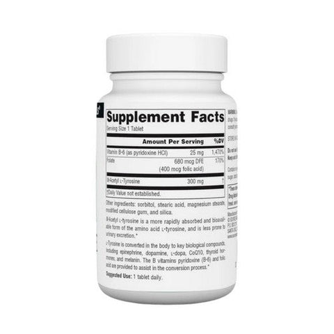 Source Naturals, N-Acetyl L-Tyrosine, 300 mg, 60 Tabs Source Naturals