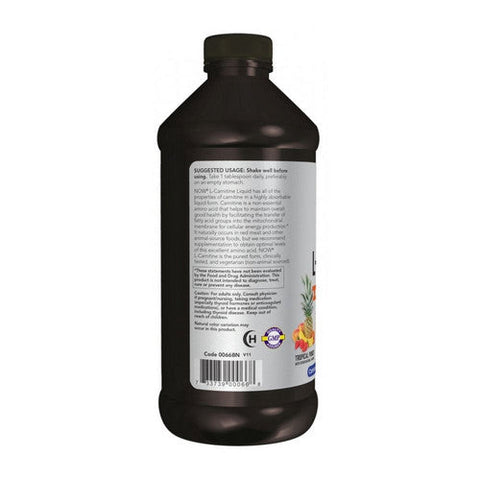 Now Foods, L-Carnitine, Liquid Tropical Punch 16 OZ Now Foods