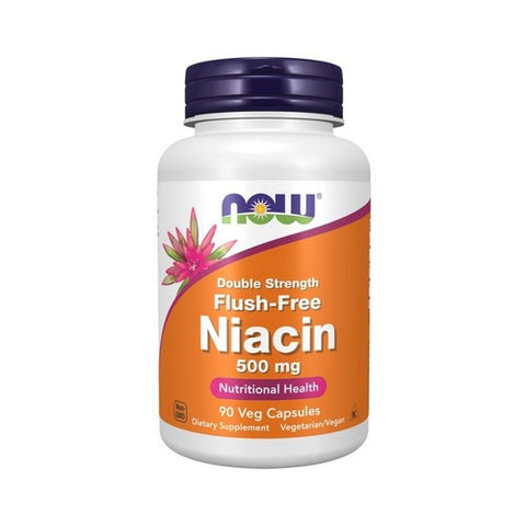 Now Foods, Niacin Double Strength Flush-Free, 500 Mg, 90 Veg Caps Now Foods