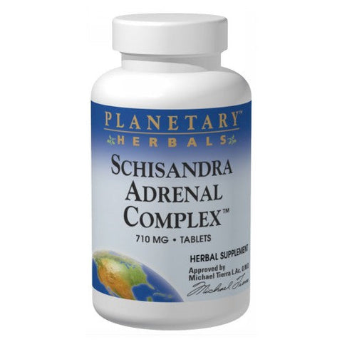 Planetary Herbals, Schisandra Adrenal Complex, 710 mg, 120 Tabs Planetary Herbals