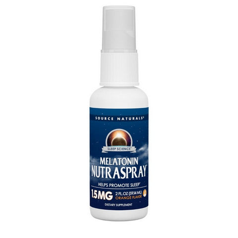 Source Naturals, Sleep Science Melatonin Nutraspray Orange, 1.5 MG, 2 Oz Source Naturals