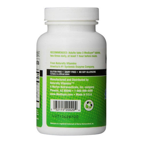 Naturally Vitamins, Systemic Enzyme Formula, 200 Tabs Naturally Vitamins