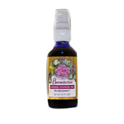 Flower Essence Services, Benediction Oil Pump Top, 2 oz Flower Essence Services