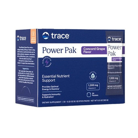 Trace Minerals, Electrolyte Stamina Power Pak Raspberry, Concord Grape 32 pk Trace Minerals