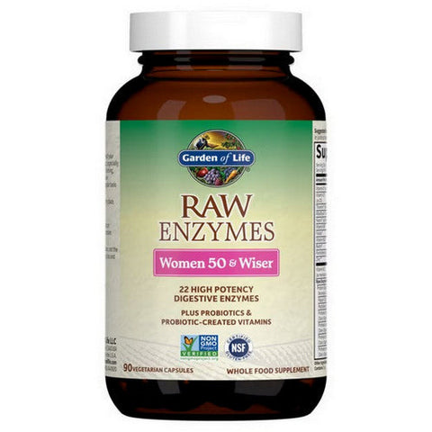 Garden of Life, RAW Enzymes Women, 50 & Wiser 90 caps Garden of Life