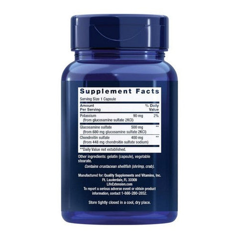 Life Extension, Glucosamine Chondroitin Capsules, 90 Count