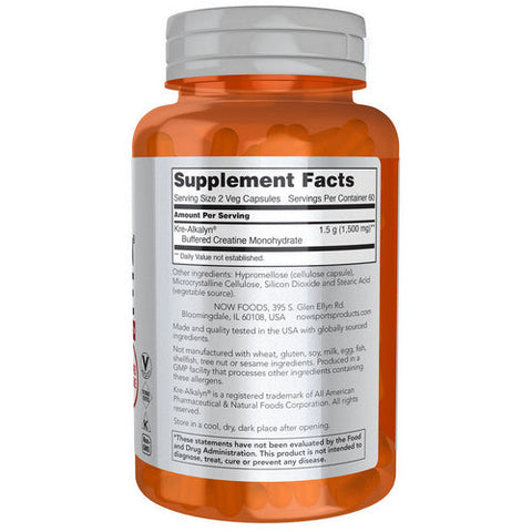 Now Foods, Kre Alkalyn Creatine, 120 caps Now Foods