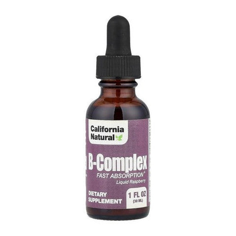 California Natural Vitamins, B-Complex Raspberry, 1 oz